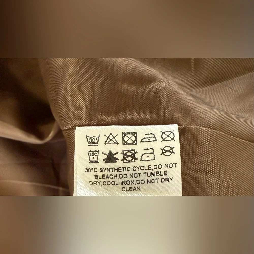 NWT Pretty Little Thing Chocolate Brown trench coat size 10. - Picture 9 of 10